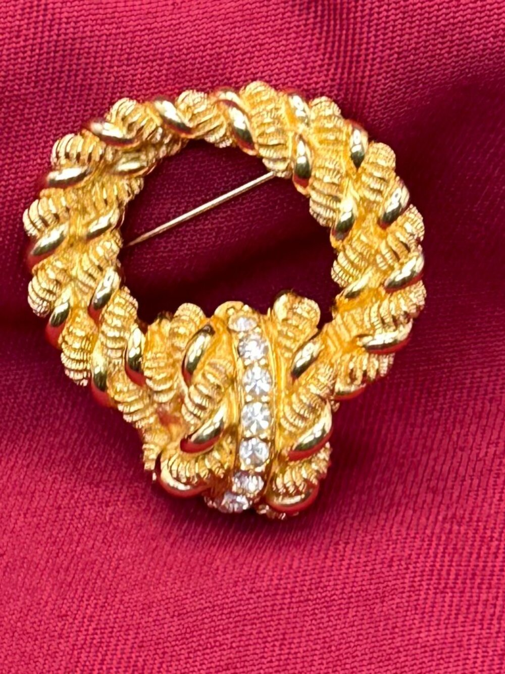 VTG Christian Dior Luxury Gold Plated Pin/Brooch - Picture 3 of 15